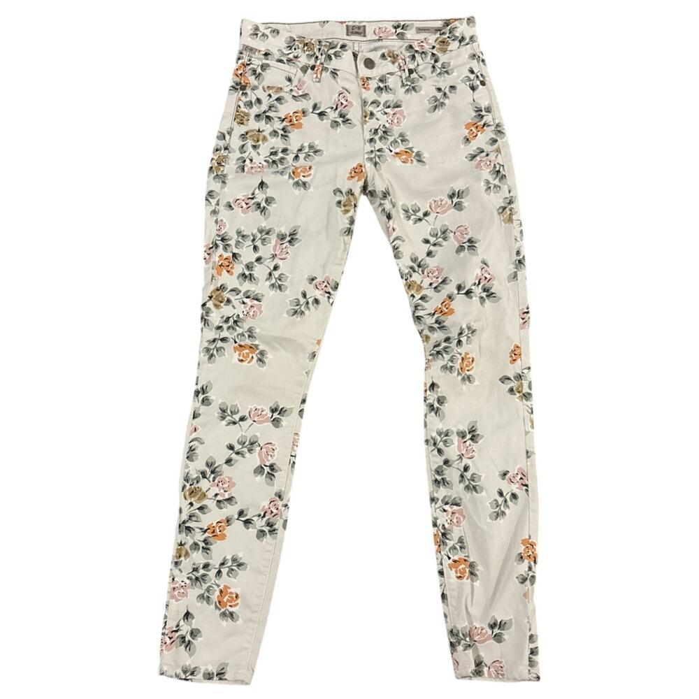 Citizens of Humanity | Womens 26 | Floral Ankle‎ Skinny Jeans Cottagecore Denim